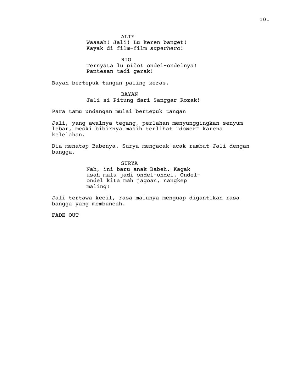 From the script 4